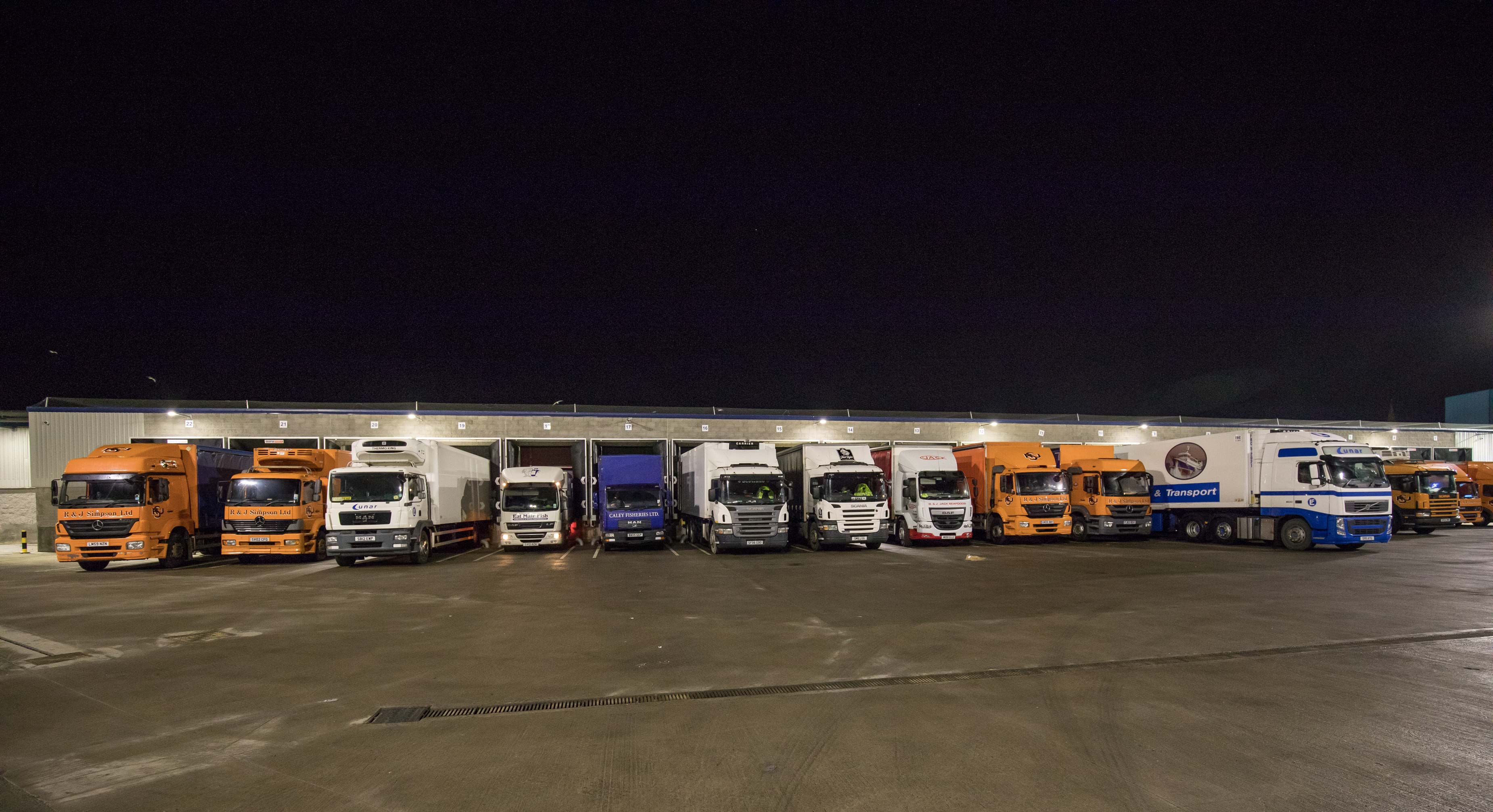 Lorries at Peterhead