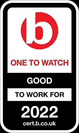 One to watch 'Good to work for 2022' logo