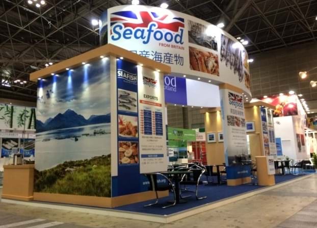 A Seafish stall at a previous Japan International Seafood and Technology Expo