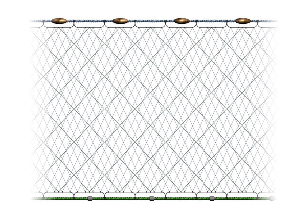 6'X100' Finished Trammel Fishing Net Seine Net Best 3 Layers Fishing Gill Net 