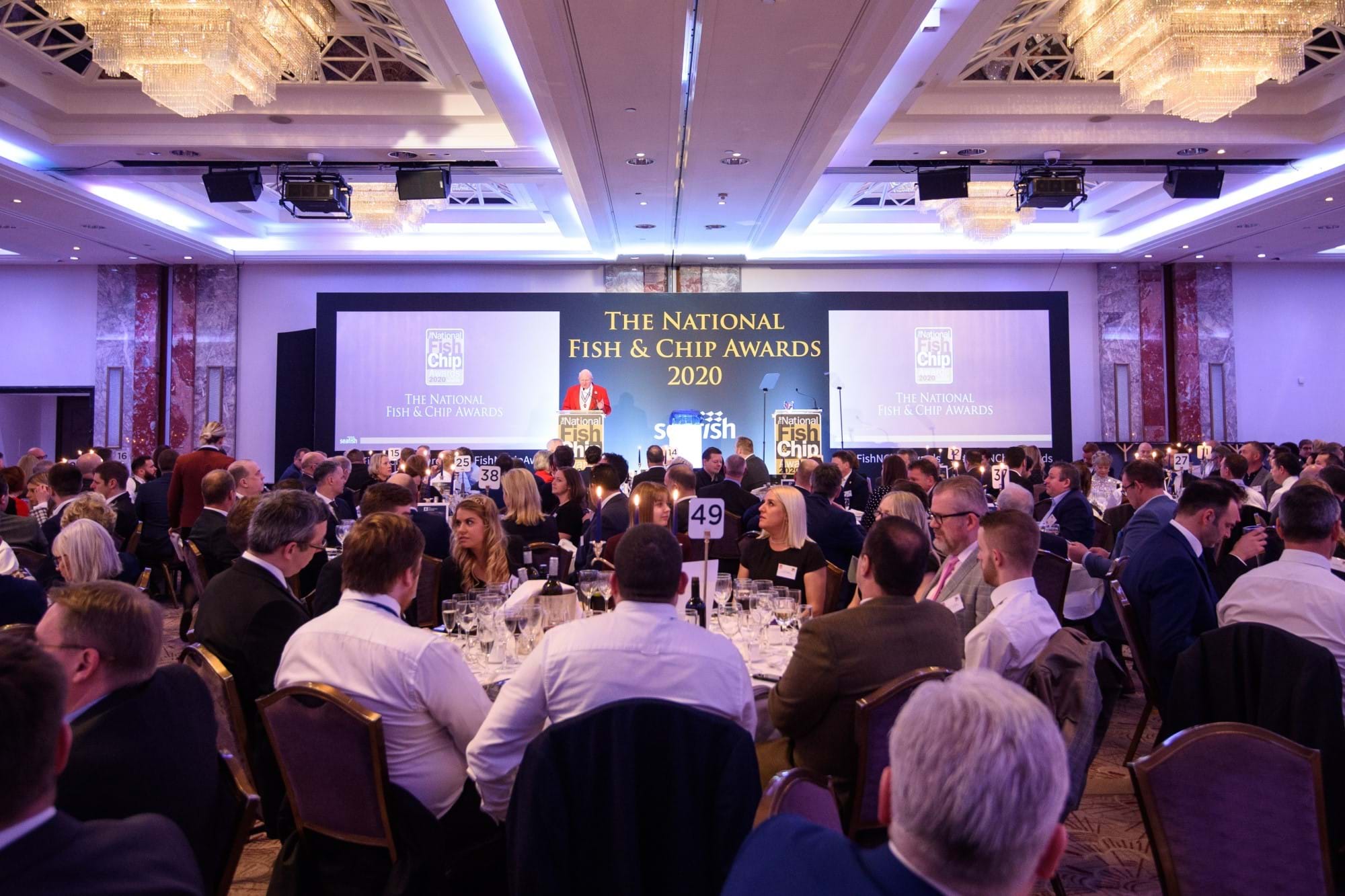 Guests in attendance at the National Fish and Chip Awards 2020