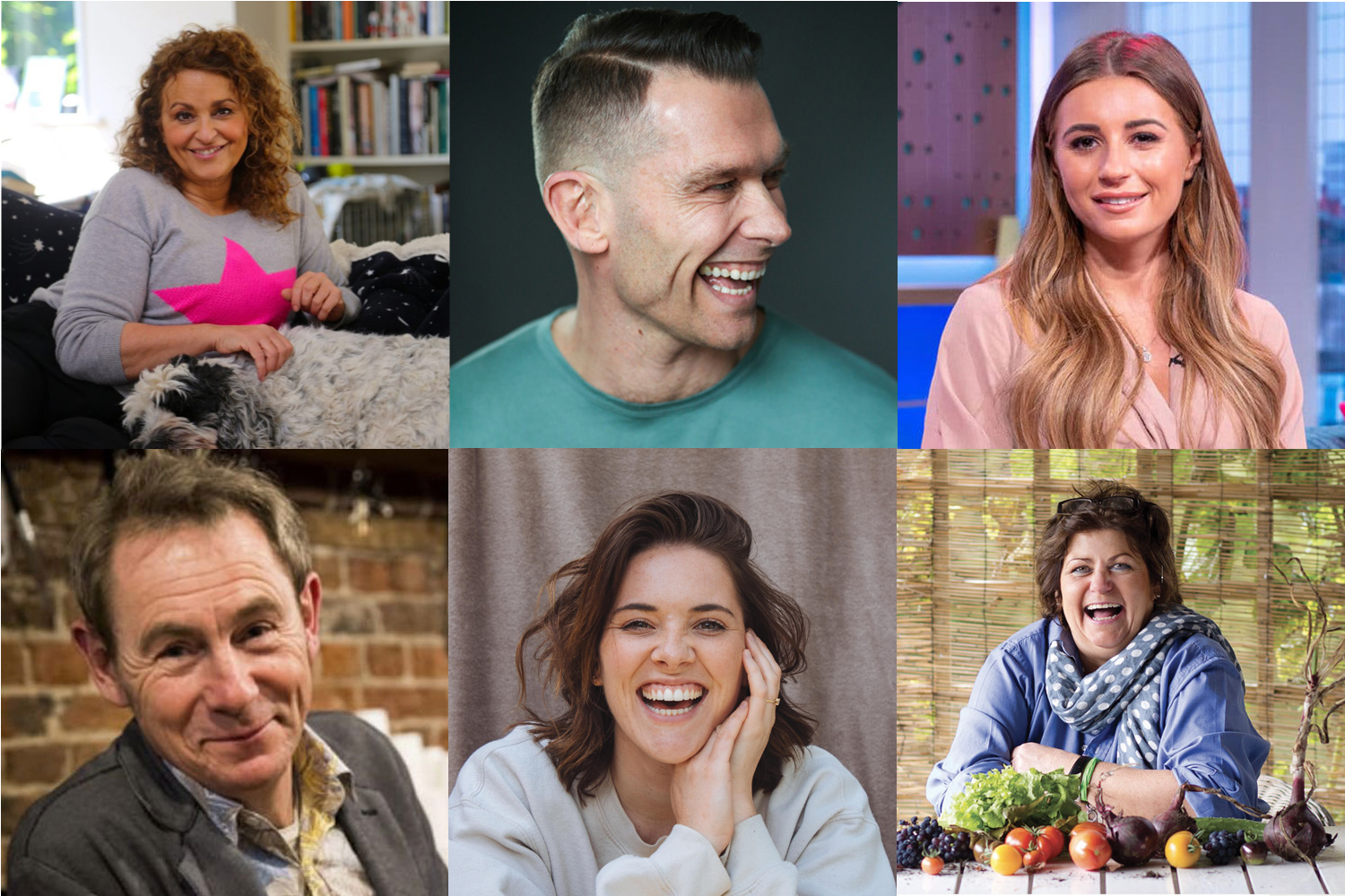 Photos of Nadia Sawalha, John Partridge, Dani Dyer, Nigel Barden, Katie Pix and Rachel Green